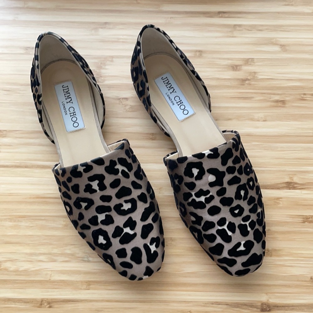Jimmy Choo Leopard Print Mules